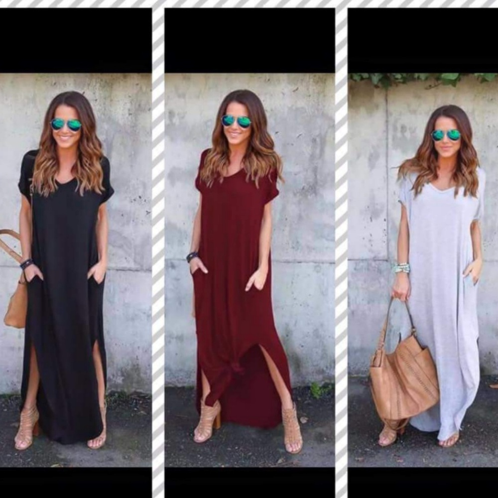Long knot maxi dress